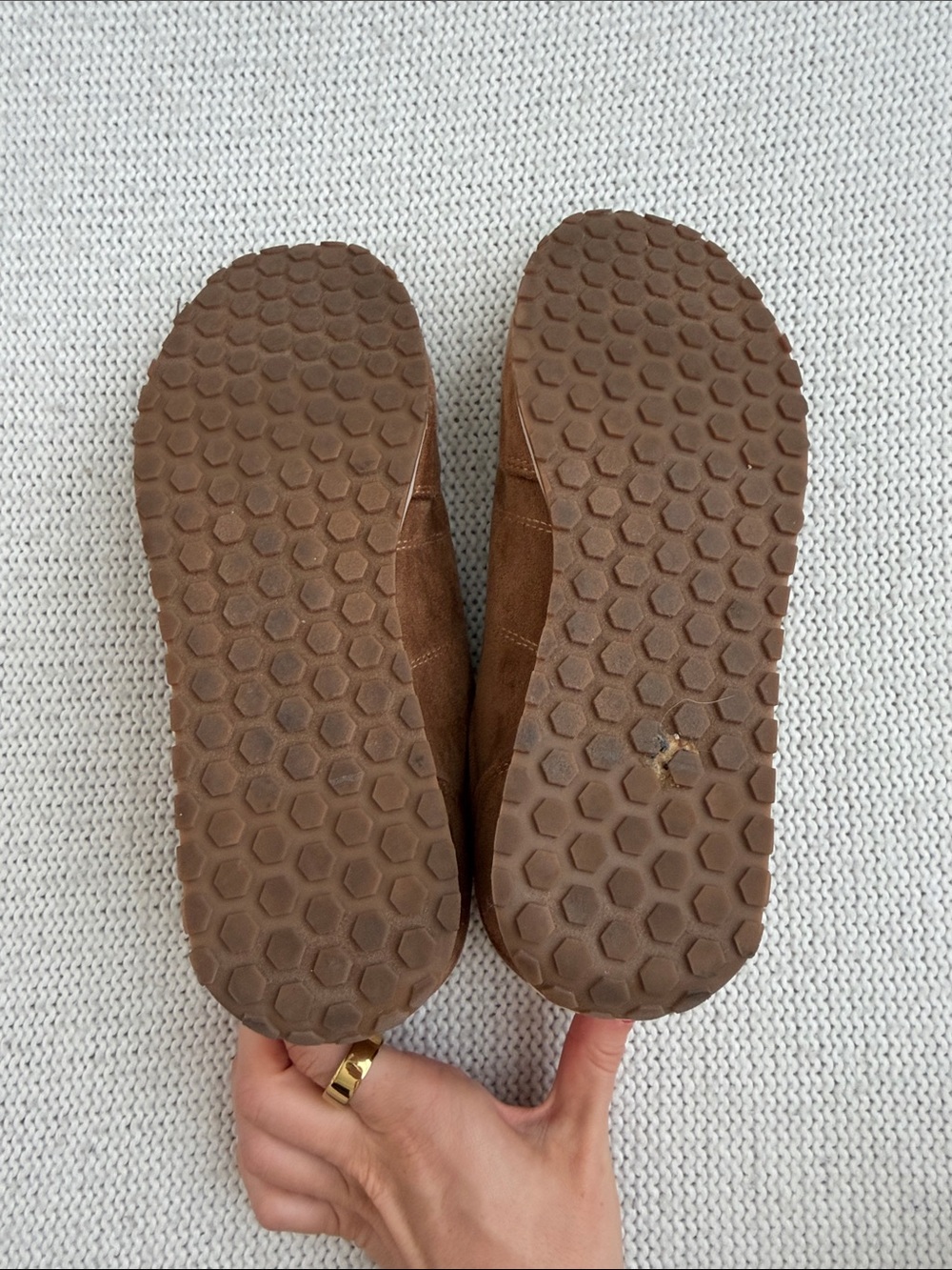 Madden Girl Suede Tennis Shoes Brown Size 9 - Picture 6 of 6